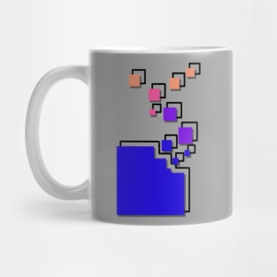 Simple geometric square design Mug